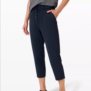 Stretch high rise crop pants
